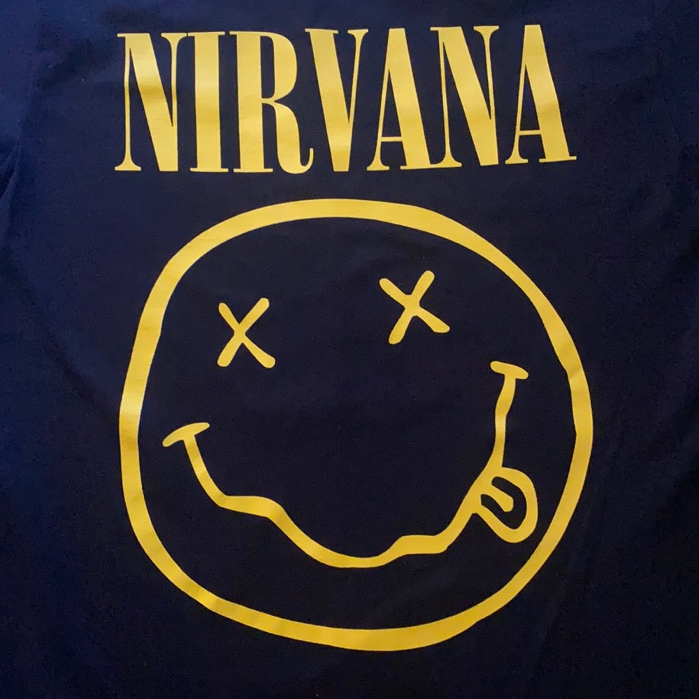 Black and yellow Nirvana T-shirt new without tags size small